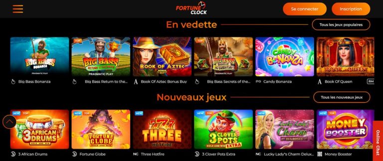 Fortune Clock Casino jeux populaire