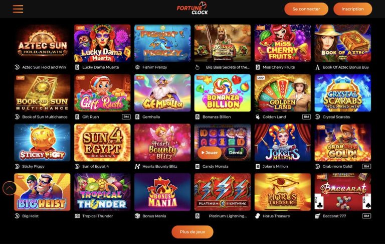 Fortune Clock Casino machines à sous